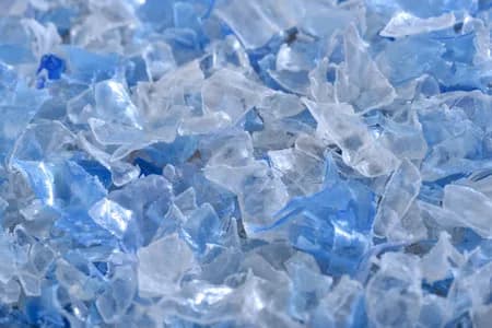 Flakes de Plástico Triturado (Azul/Transparente) - Vista 1